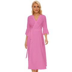 Taffy Pink	 - 	midsummer Wrap Dress by ColorfulDresses