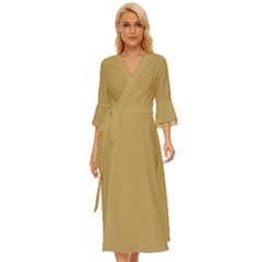 Glitteratti Gold	 - 	midsummer Wrap Dress by ColorfulDresses