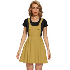 Satin Sheen Gold	 - 	apron Dress by ColorfulDresses