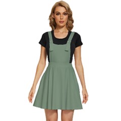 Dark Sage Green	 - 	apron Dress by ColorfulDresses