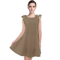 French Bistre	 - 	tie Up Tunic Dress by ColorfulDresses