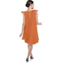 Halloween Orange	 - 	Tie Up Tunic Dress View2