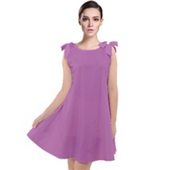 Radient Orchid	 - 	tie Up Tunic Dress by ColorfulDresses