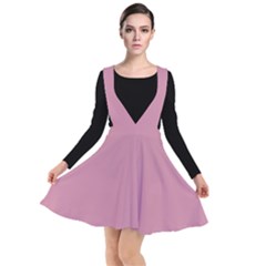 Cashmere Rose Pink	 - 	plunge Pinafore Dress by ColorfulDresses