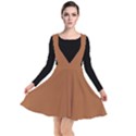 Meerkat Brown	 - 	Plunge Pinafore Dress View1