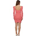 Coral Essence	 - 	Long Sleeve Ruched Stretch Jersey Dress View4