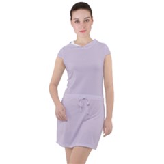 Languid Lavender Purple	 - 	drawstring Hooded Dress by ColorfulDresses