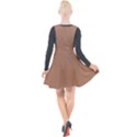 Toast Brown	 - 	Plunge Pinafore Velour Dress View2