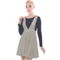 Thunder Grey	 - 	Plunge Pinafore Velour Dress View1