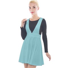 Island Paradise	 - 	plunge Pinafore Velour Dress