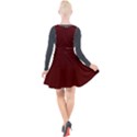 Jam Red	 - 	Plunge Pinafore Velour Dress View2