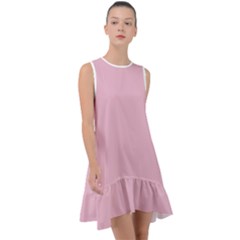 Cameo Pink	 - 	frill Swing Dress by ColorfulDresses