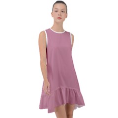 Cashmere Rose Pink	 - 	frill Swing Dress by ColorfulDresses