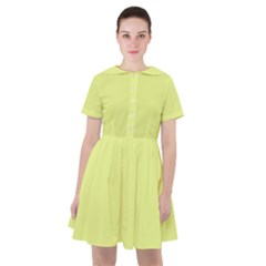 Key Lime Yellow	 - 	sailor Dress by ColorfulDresses