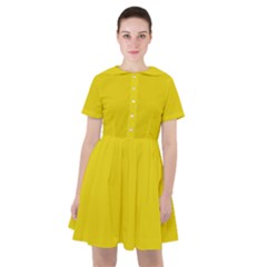 Corn Yellow	 - 	sailor Dress by ColorfulDresses