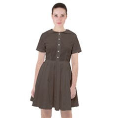 Dark Lava Grey	 - 	sailor Dress by ColorfulDresses