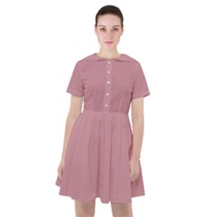 Lipstick Pink	 - 	sailor Dress by ColorfulDresses