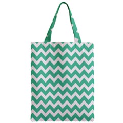 Chevron Pattern Giftt Zipper Classic Tote Bag by GardenOfOphir