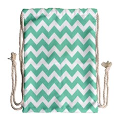 Chevron Pattern Giftt Drawstring Bag (large) by GardenOfOphir