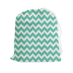 Chevron Pattern Giftt Drawstring Pouch (2xl) by GardenOfOphir