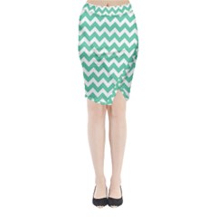 Chevron Pattern Giftt Midi Wrap Pencil Skirt by GardenOfOphir