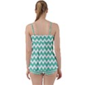 Chevron Pattern Giftt Babydoll Tankini Set View2