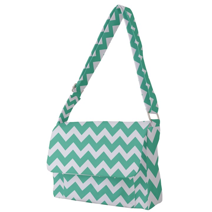 Chevron Pattern Giftt Full Print Messenger Bag (S)