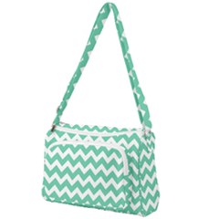 Chevron Pattern Giftt Front Pocket Crossbody Bag by GardenOfOphir