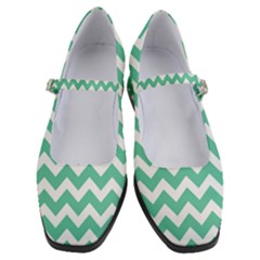 Chevron Pattern Giftt Women s Mary Jane Shoes by GardenOfOphir