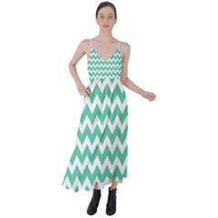 Chevron Pattern Giftt Tie Back Maxi Dress by GardenOfOphir