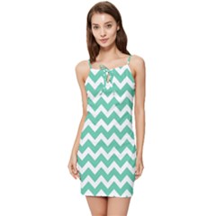 Chevron Pattern Giftt Summer Tie Front Dress by GardenOfOphir