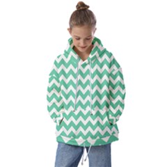 Chevron Pattern Giftt Kids  Oversized Hoodie by GardenOfOphir