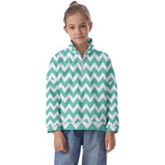 Chevron Pattern Giftt Kids  Half Zip Hoodie by GardenOfOphir