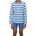 Chevron Pattern Gifts Kids  Long Sleeve Swimwear View1