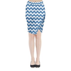 Chevron Pattern Gifts Midi Wrap Pencil Skirt by GardenOfOphir