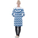 Chevron Pattern Gifts Longline Hooded Cardigan View2