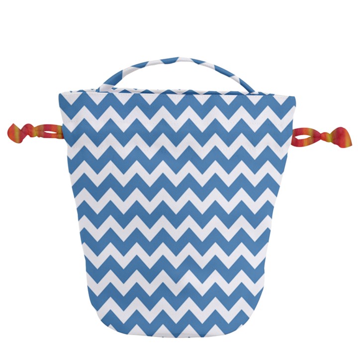 Chevron Pattern Gifts Drawstring Bucket Bag