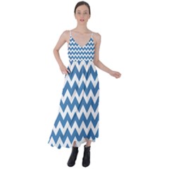 Chevron Pattern Gifts Tie Back Maxi Dress by GardenOfOphir