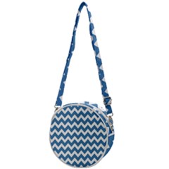 Chevron Pattern Gifts Crossbody Circle Bag by GardenOfOphir