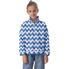 Chevron Pattern Gifts Kids  Half Zip Hoodie by GardenOfOphir