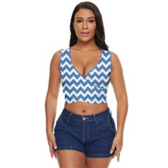 Chevron Pattern Gifts Women s Sleeveless Wrap Top by GardenOfOphir