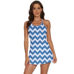 Chevron Pattern Gifts 2-in-1 Flare Activity Dress by GardenOfOphir