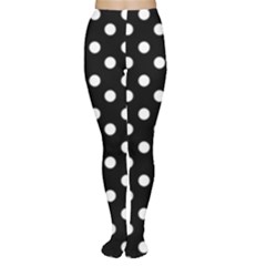 Black And White Polka Dots Tights by GardenOfOphir