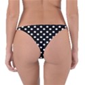 Black And White Polka Dots Reversible Bikini Bottoms View2