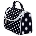 Black And White Polka Dots Satchel Handbag View1