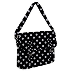 Black And White Polka Dots Buckle Messenger Bag