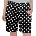 Black And White Polka Dots Pocket Shorts View1