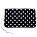 Black And White Polka Dots Pen Storage Case (S) View1