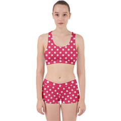 Hot Pink Polka Dots Work It Out Gym Set by GardenOfOphir