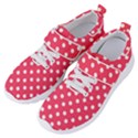 Hot Pink Polka Dots Women s Velcro Strap Shoes View2